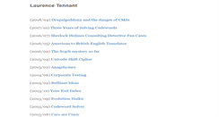 Desktop Screenshot of laurencetennant.com