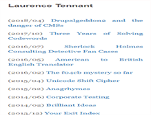 Tablet Screenshot of laurencetennant.com